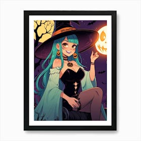 Halloween Witch 6 Art Print