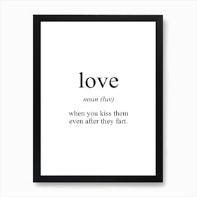 Love Meaning Print Art Print