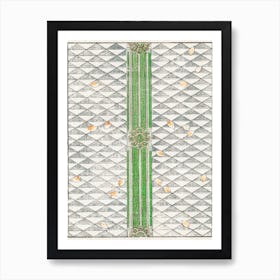 Geometric Floral Pattern, Shin Bijutsukai Art Print