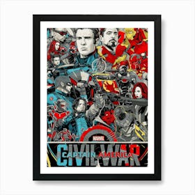 Captain America Film Movie Art Print