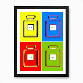 Retro Andy Warhol Neon Perfumes Art Print