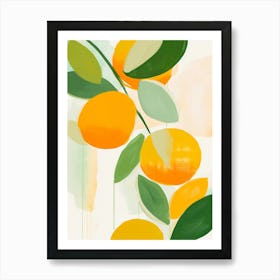 Lemons On A Branch Art Print