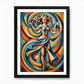 Dancing Girl 30x40in 9000x12000px 10 Art Print