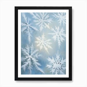 Frost, Snowflakes, Rothko Neutral Art Print