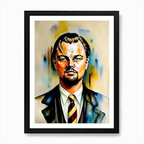 Leonardo Dicaprio In Shutter Island Watercolor 2 Art Print