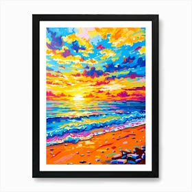 Sunset On The Beach 16 Art Print