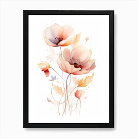 Vivid Visions: Poppy Flower Wall Art Print Art Print