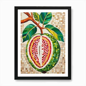 Mosaic Fruit Art Print