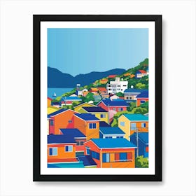 Nagasaki Japan 4 Colourful Illustration Art Print