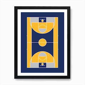 Indiana Basketball Art Print