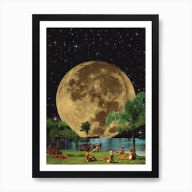 Moon Summer Art Print