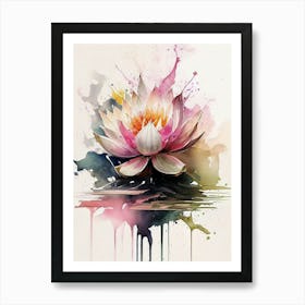 Lotus Painting Art Print