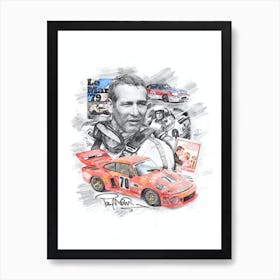 Paul Newman Art Print