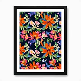 Floral Pattern 4 Art Print