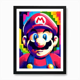 Mario Bros 14 Art Print