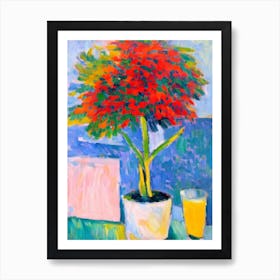 Summer Set Up Matisse Inspired Flower Art Print