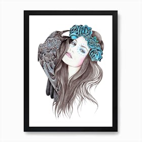 Blue Moon Art Print