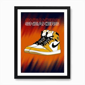 Sneakers Air Jordan 1 Art Print