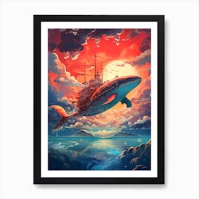 Ship In The Sky Art Print