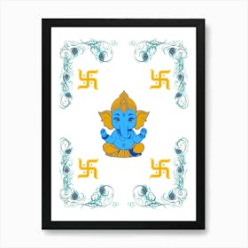 Small Ganesh  Art Print