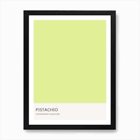 Pistachio Colour Block Poster Art Print
