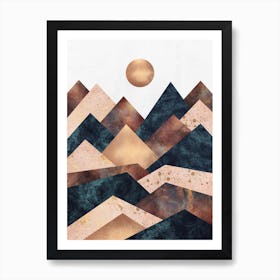 Autumn Peaks Art Print