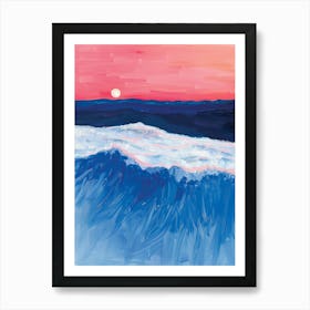 Sunset Over The Ocean 103 Art Print