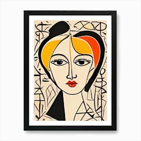 Portrait Of A Woman 10 Art Print