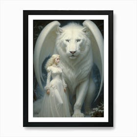 White Lion Art Print