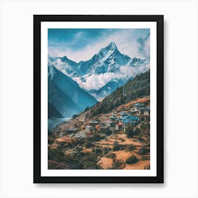 Everest Village 1 Art Print