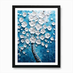 White Blossom Tree Art Print