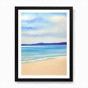 Yarra Bay Beach 2, Australia Watercolour Art Print