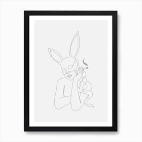 Taylor Nude Woman Line Art Print