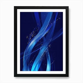 Abstract Blue Background 5 Art Print