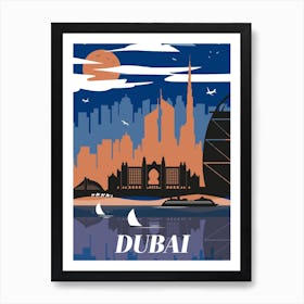 Dubai Portrait Poster