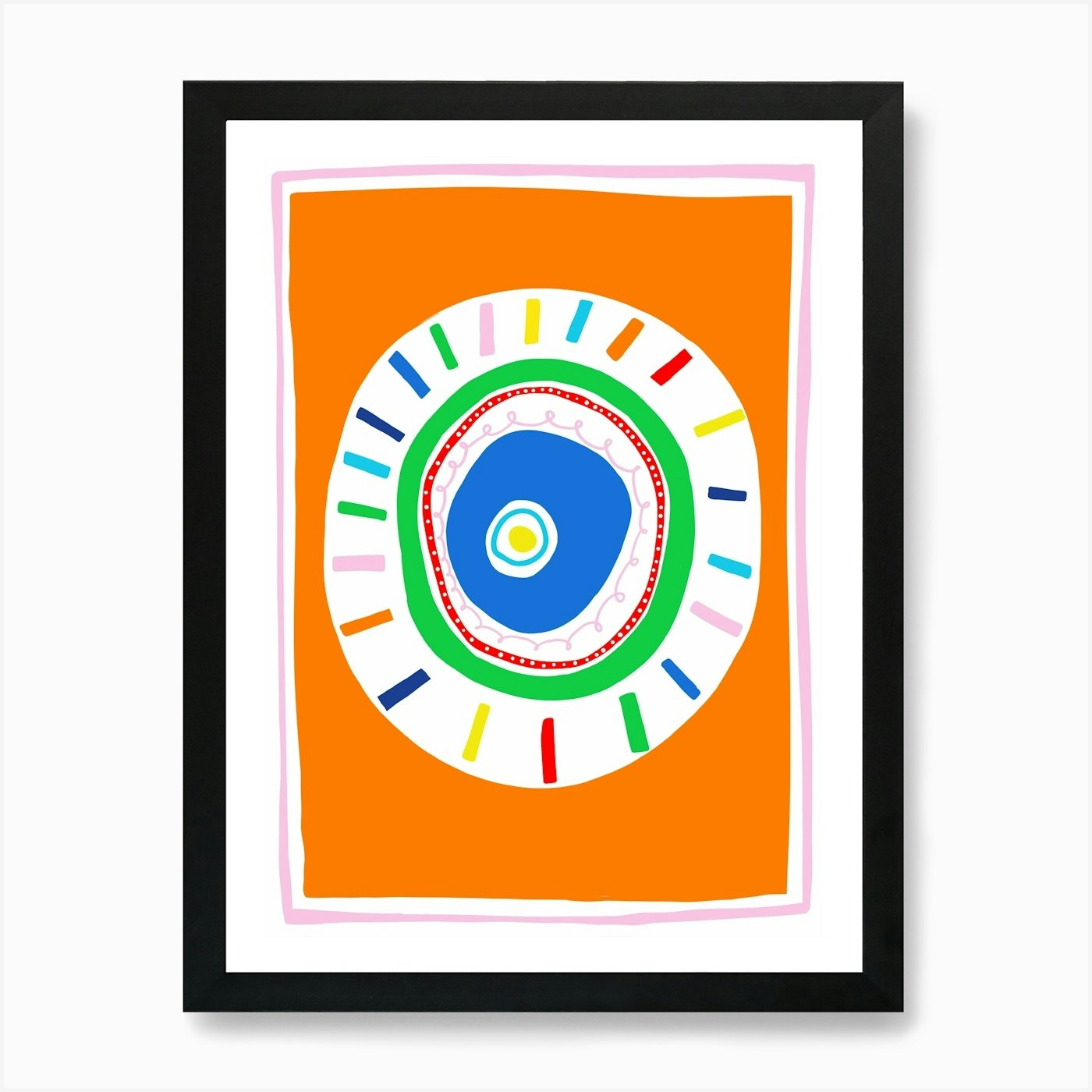 Abstract art illustration Art Print Framed Wall Art Poster Canvas Print Picture