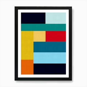 Contemporary modern geometry 13 Art Print