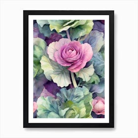 Watercolor Roses 5 Art Print