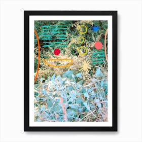 Colorful Shapes In The Garden Art Print