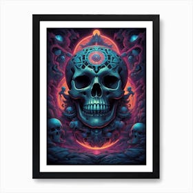 Skull And Skulls Art Print