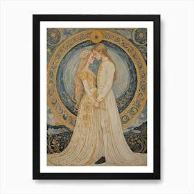 Bride And Groom Art Print