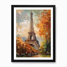 Eiffel Tower Paris France Pissarro Style 16 Art Print