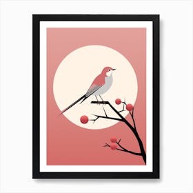 Minimalist Mockingbird 1 Illustration Art Print