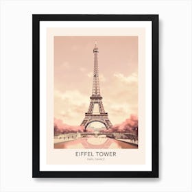 Eiffel Tower Paris France 2 Travel Poster Art Print