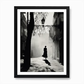 Athens, Greece, Mediterranean Black And White Photography Analogue 4 Art Print