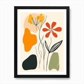 Abstract Flowers 92 Art Print