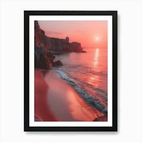 Sunset On The Beach 1 Art Print