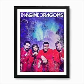 Imagine Dragons 10 Art Print