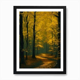 Yellow Forest 14 Art Print