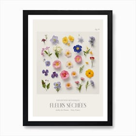 Fleurs Sechees, Dried Flowers Exhibition Poster 10 Art Print